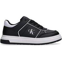 Calvin Klein Jeans Boys Low Cut Lace-Up Trainers - Black