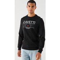 Zavetti Canada Dimola Panelled Pullover Hoody And Cargo Tracksuit - Black
