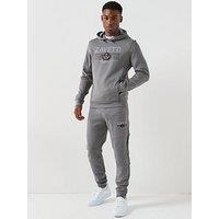 Zavetti Canada Dimola Panelled Pullover Hoody And Cargo Tracksuit - Dark Grey