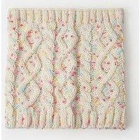Accessorize Girls Sprinkles Cable Snood - Light Cream