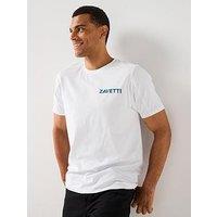 Zavetti Canada Nichellio Graphic Backprint Short Sleeve T-Shirt - White