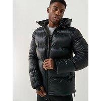 Zavetti Canada Tanox Sheen Padded Coat - Black