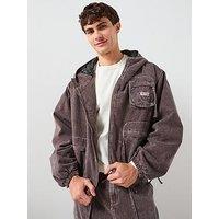 True Religion Hooded Workwear Jacket - Brown