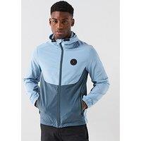 Zavetti Canada Zidero Zip Through Woven Hoodie - Blue