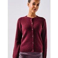 Pieces Long Sleeve Knit Cardigan - Red