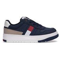 Tommy Hilfiger Boys Flag Low Cut Lace-Up Sneakers - Blue