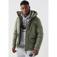 Zavetti Canada Eranio Padded Parka Coat - Khaki