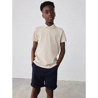 Ted Baker Boys Polo Top - Beige