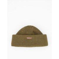 Barbour Mosely Small Knitted Beanie Hat - Khaki