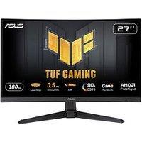 Asus Tuf Gaming Vg27Wq3B Curved Gaming Monitor - 27In Qhd (2560X1440), 180Hz, 0.5Ms Response Time