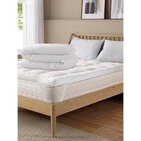 Slumberdown 4.5 Tog Climate Control Bedding Bundle (Duvet + 10Cm Mattress Topper + Pillow)