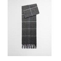 Barbour Wool And Cashmere Blend Danbrooke Scarf - Grey