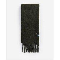 Barbour Plain Lambswool Scarf - Dark Green