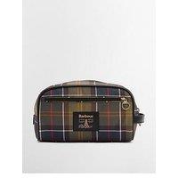 Barbour Tartan Washbag - Green Multi