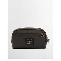 Barbour Wax Washbag - Khaki