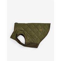 Barbour Dog Reversible Quilted Borg Fleece Dog Coat - Green