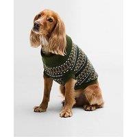 Barbour Dog Marlow Fair Isle Dog Jumper - Green