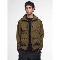 Barbour Re-Engineered Flight Bedale Hooded Showerproof Jacket - Green