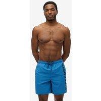 Superdry Sport Graphic 17 Inch Swim Shorts - Blue