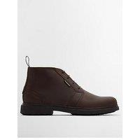 Barbour Meays Waxed Leather Chukka Boots - Brown