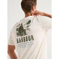 Barbour Glencorse Relaxed Fit Graphic T-Shirt - White