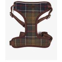 Barbour Travel And Exercise Tartan Dog Harness - Brown