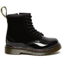 Dr Martens Toddler 1460 8 Eye Patent Leather Boot - Black