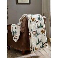 Deyongs Winter Deers Sherpa Throw 140X180Cm
