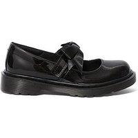 Dr Martens Junior Maccy Ii Patent Leather Mary Jane Shoes - Black