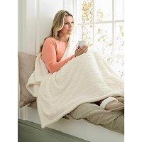 Deyongs Heated Throw - Cable Sherpa 140X180Cm