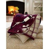 The Lyndon Co Heated Throw - Hounds 140X180Cm