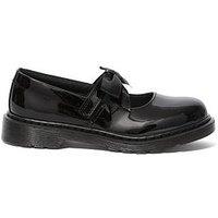 Dr Martens Youth Maccy Ii Patent Leather Mary Jane Shoes - Black