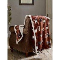 Deyongs Mixed Kitty Sherpa Throw 140X180Cm