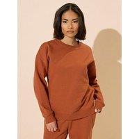 Pixiegirl Petite Plain Sweatshirt - Orange