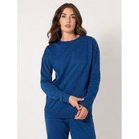 Long Tall Sally Crew Neck Sweatshirt - Blue
