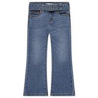 Levi'S Girls Regular High Rise Flare Jeans W/Belt - Blue