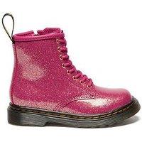 Dr Martens Toddler 1460 Nebula Leather Lace-Up Boot - Fuchsia