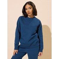 Pixiegirl Petite Plain Sweatshirt - Blue