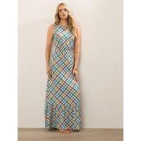 Long Tall Sally Check Sleevless Maxi Dress