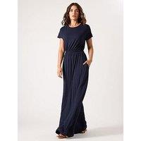 Long Tall Sally Shirred Waist Maxi Dress - Blue