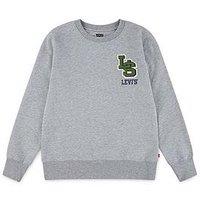 Levi'S Boys Streamline Monogram Crewneck Top - Grey