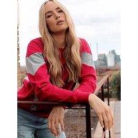 Long Tall Sally Colour Block Sweatshirt - Red