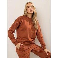 Long Tall Sally Crew Neck Sweatshirt - Orange