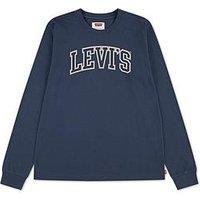 Levi'S Boys Collegiate Long Sleeve T-Shirt - Navy