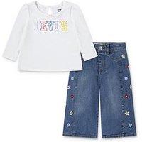 Levi'S Baby Girls Logo Top & Jeans Set - Multi