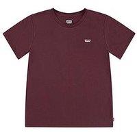 Levi'S Girls Batwing Chest Hit Short Sleeve T-Shirt - Maroon