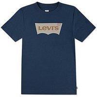 Levi'S Boys Short Sleeve Batwing T-Shirt - Navy