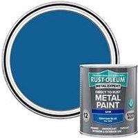 Rust-Oleum Metal Expert Water-Based Paint Satin Blue 750Ml