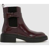 Schuh Youth Cait Bow Chelsea Boot - Red