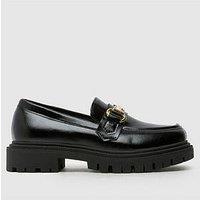 Schuh Junior Loretta Patent Snaffle Loafers - Black